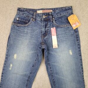 Buffalo David Bitton Jeans Womens 25 (26x32) Blue Distressed Bootcut Western NEW